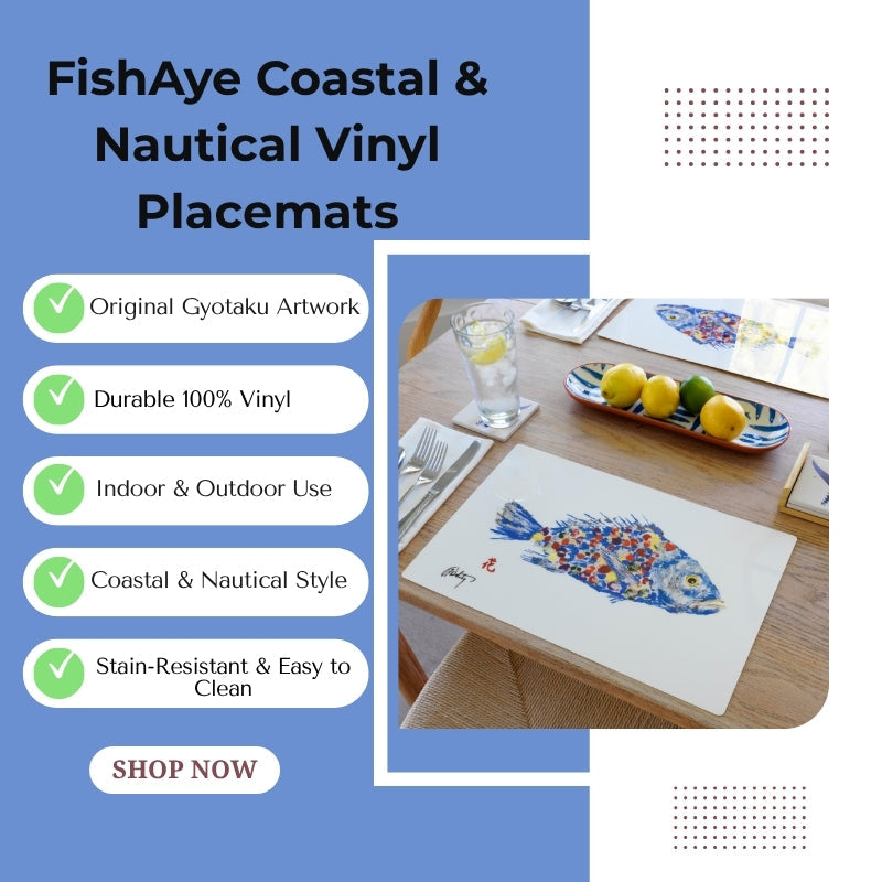 Blue Dungeness Crab Placemat | Nautical