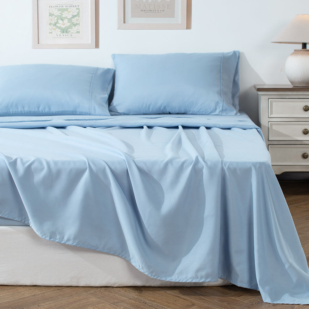Kasentex Spring Soft Sheet Bedding Set in Deep Pocket, Hypoallergenic and Breathable, Room Decor,
