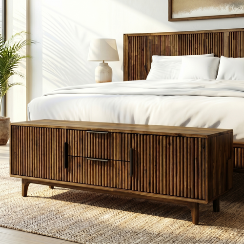 Bosk Solid Wood Storage Bench