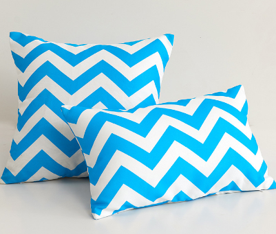 2 size options Stripes/Waving Outdoor Waterproof Pillow (With Insert)