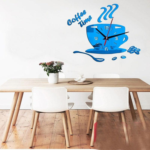 3D Creative Acrylic Mirror Wall Clock  Wall Acrylic Clock Luxury Big Size Wall Stickers