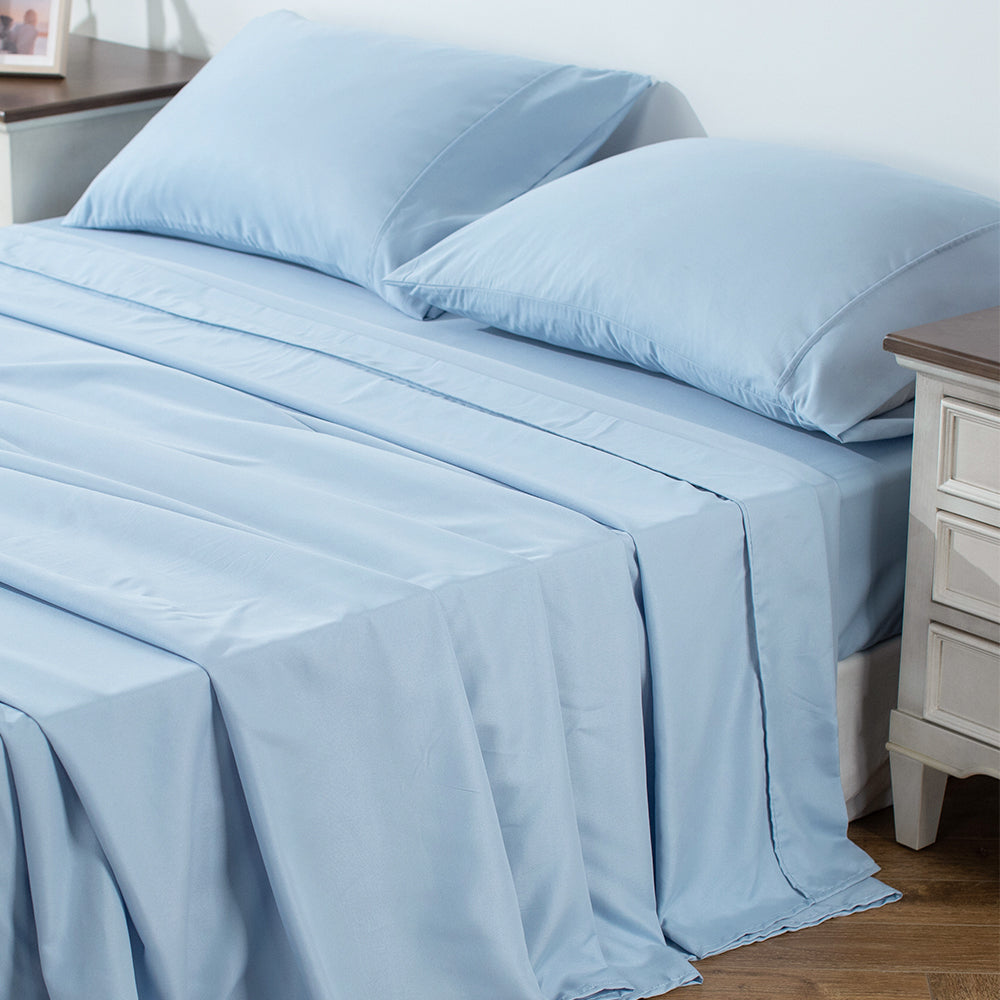 Kasentex Spring Soft Sheet Bedding Set in Deep Pocket, Hypoallergenic and Breathable, Room Decor,