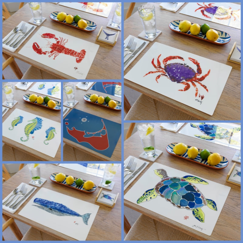 Blue Dungeness Crab Placemat | Nautical
