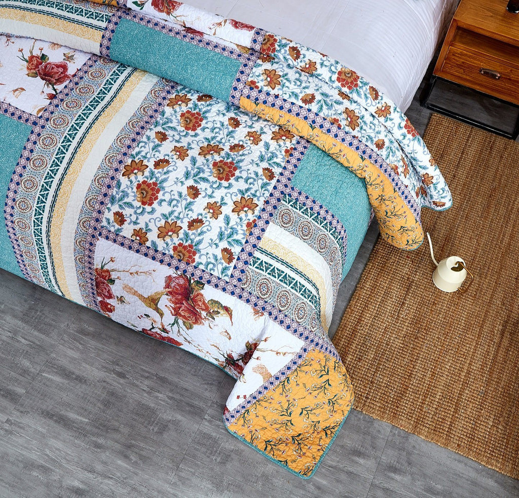 Tache Old World Garden Hummingbird Quilt