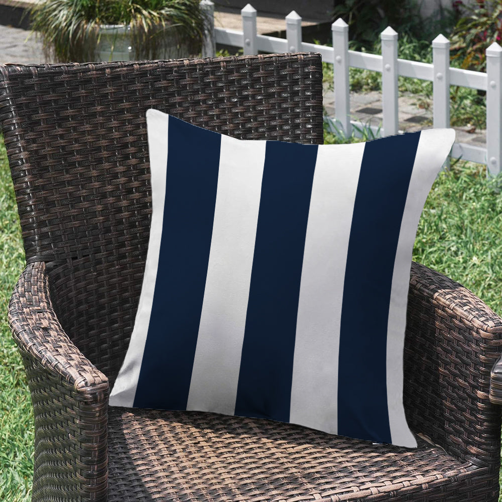 2 size options Stripes/Waving Outdoor Waterproof Pillow (With Insert)