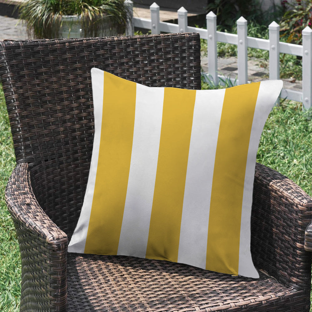 2 size options Stripes/Waving Outdoor Waterproof Pillow (With Insert)