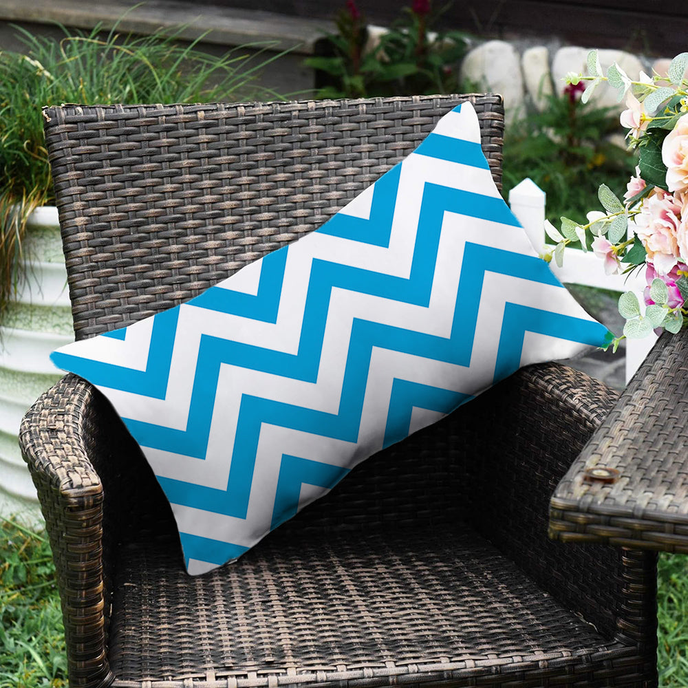 2 size options Stripes/Waving Outdoor Waterproof Pillow (With Insert)