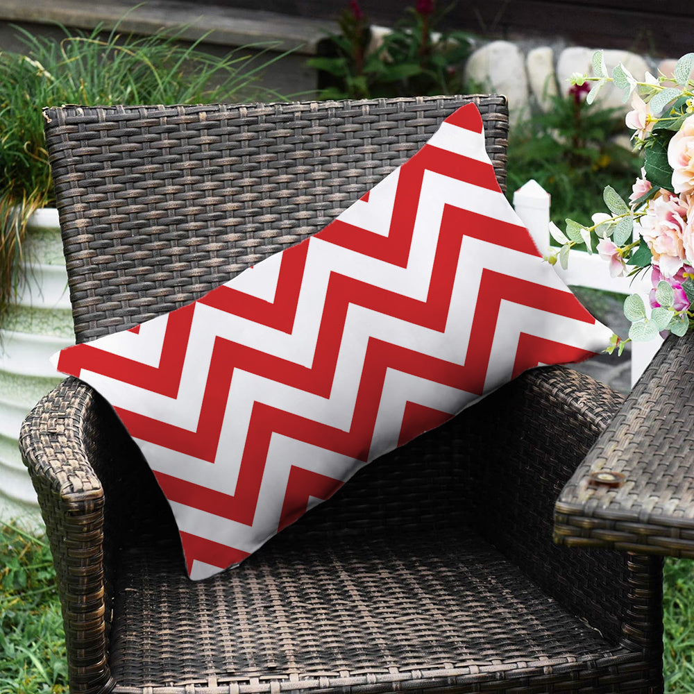 2 size options Stripes/Waving Outdoor Waterproof Pillow (With Insert)