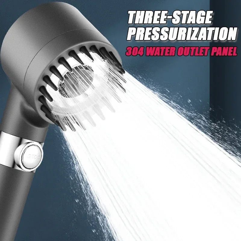 High Pressurized Filter Shower Head 3-mode