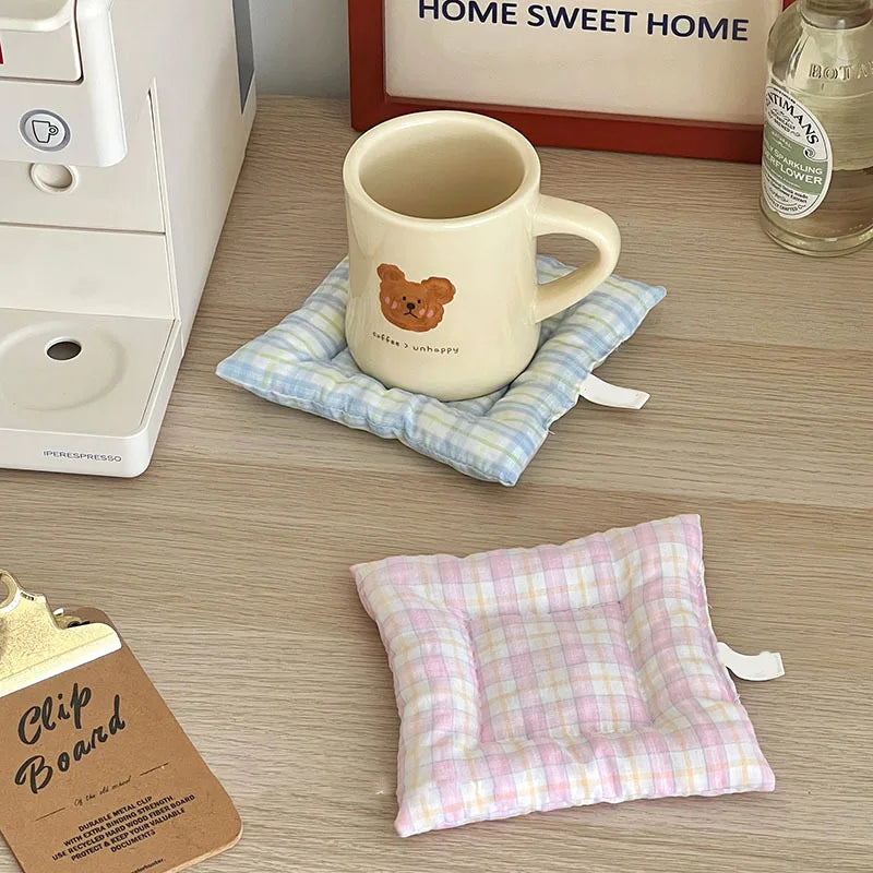Coaster Fresh Pastoral Style Cotton Coaster Cloth Insulation Pad