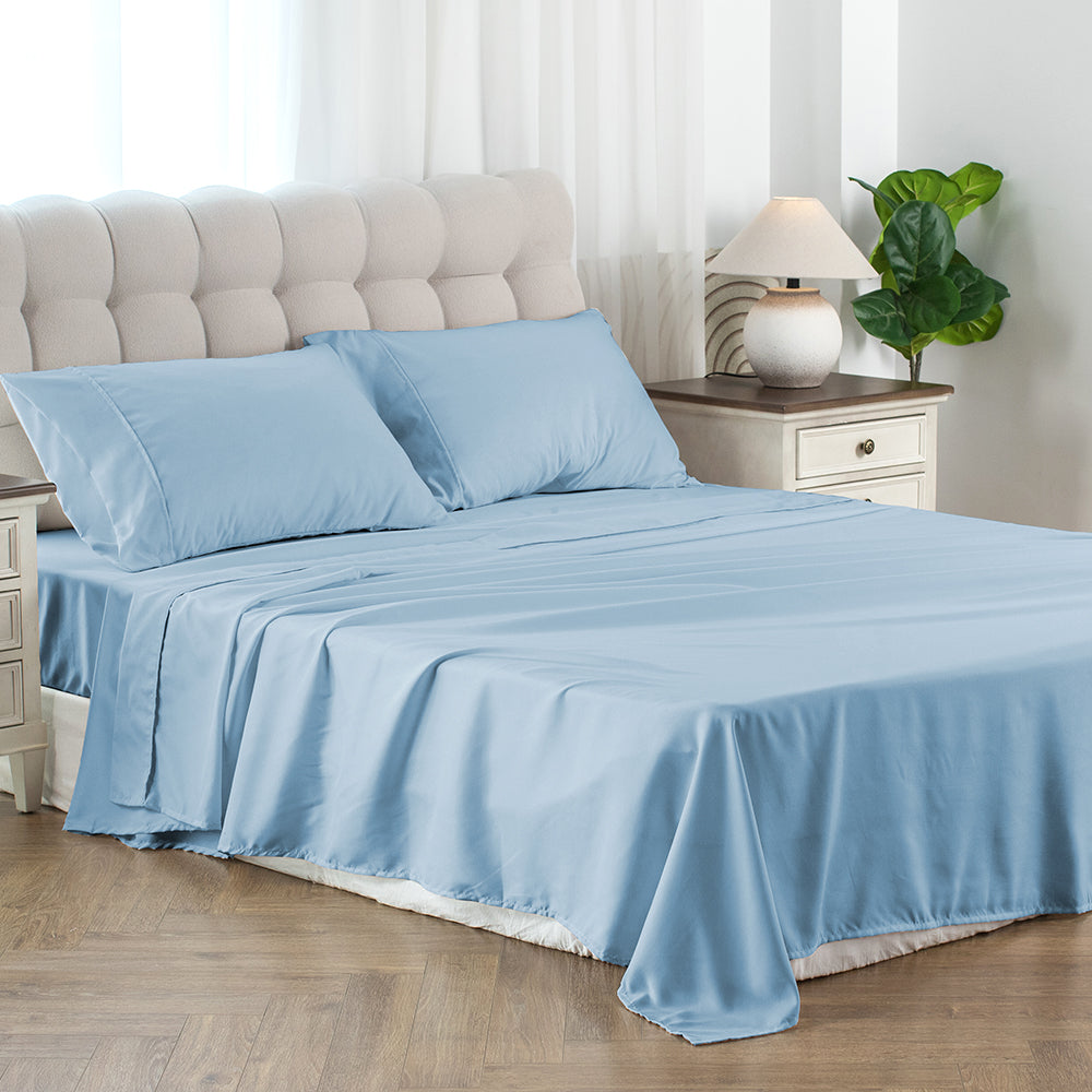 Kasentex Spring Soft Sheet Bedding Set in Deep Pocket, Hypoallergenic and Breathable, Room Decor,