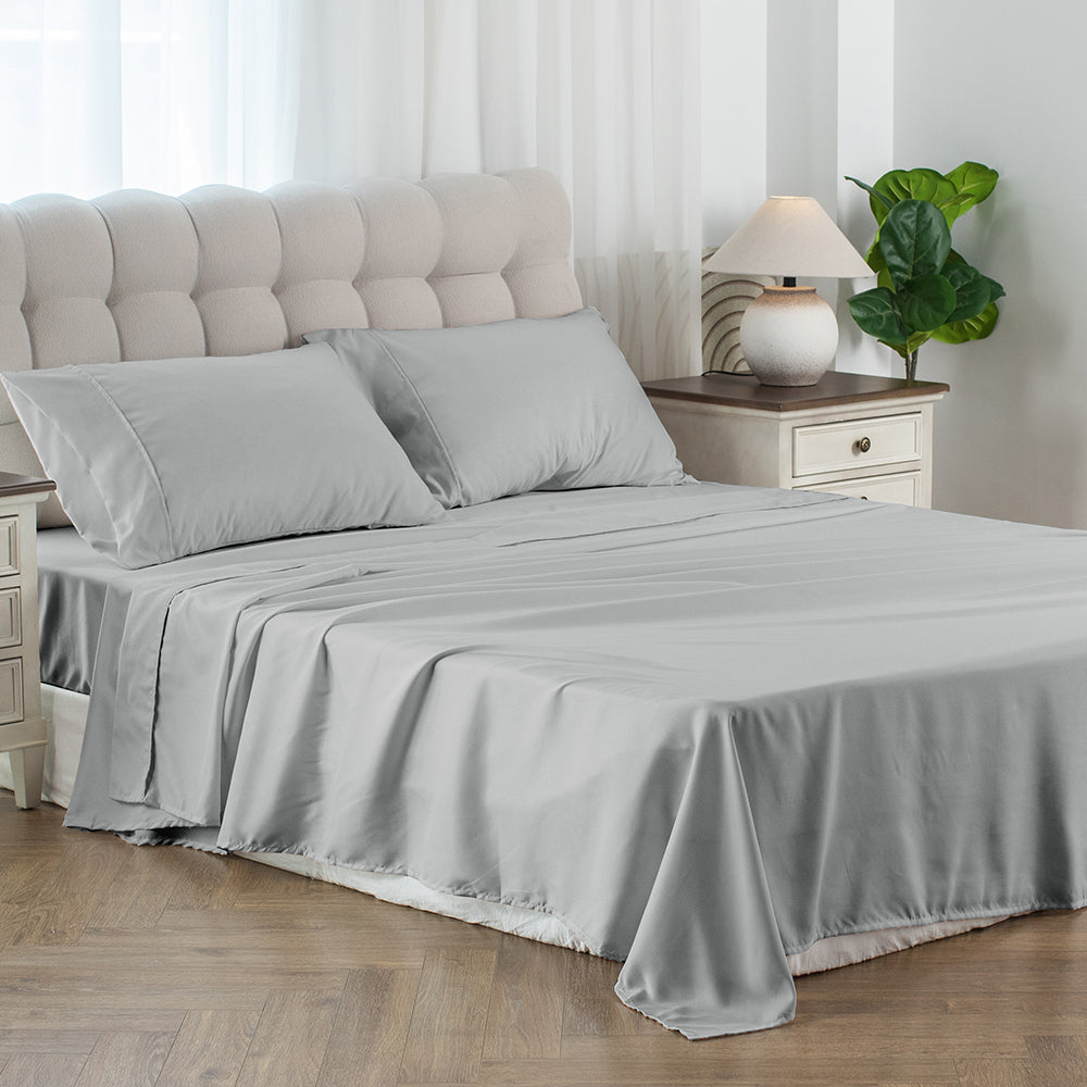 Kasentex Spring Soft Sheet Bedding Set in Deep Pocket, Hypoallergenic and Breathable, Room Decor,