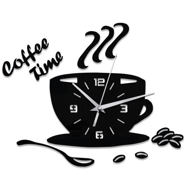 3D Creative Acrylic Mirror Wall Clock  Wall Acrylic Clock Luxury Big Size Wall Stickers