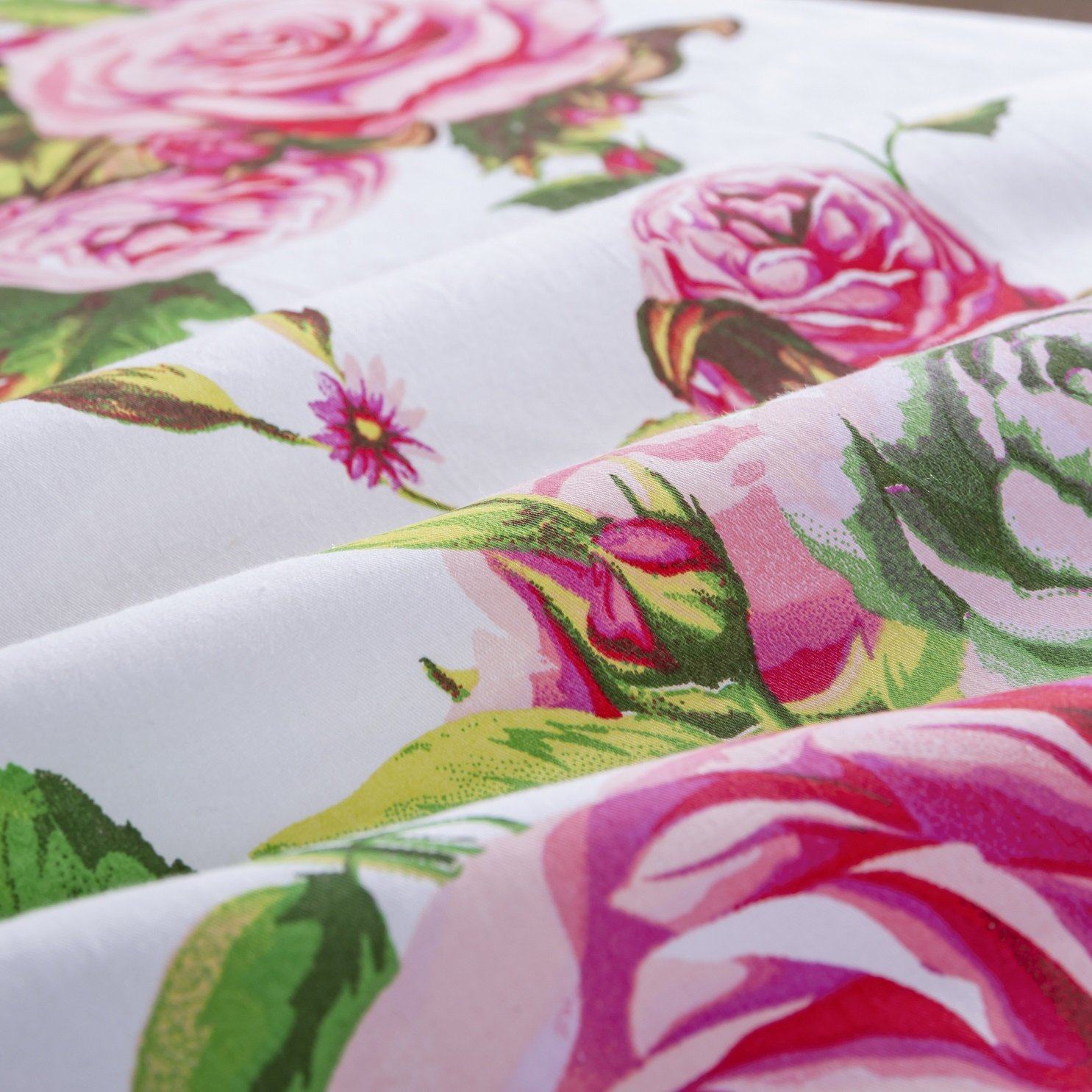 Romantic Fitted Bed Sheet w/ Pillow Cases