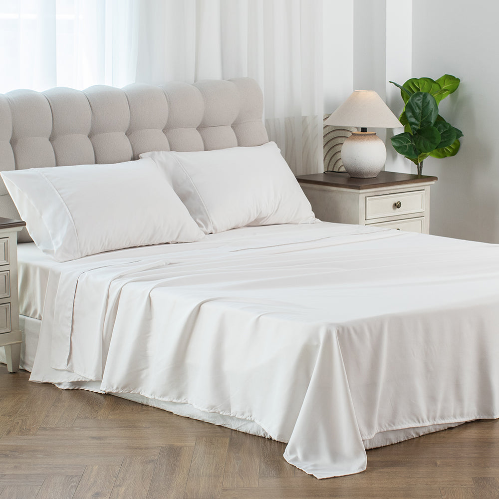 Kasentex Spring Soft Sheet Bedding Set in Deep Pocket, Hypoallergenic and Breathable, Room Decor,